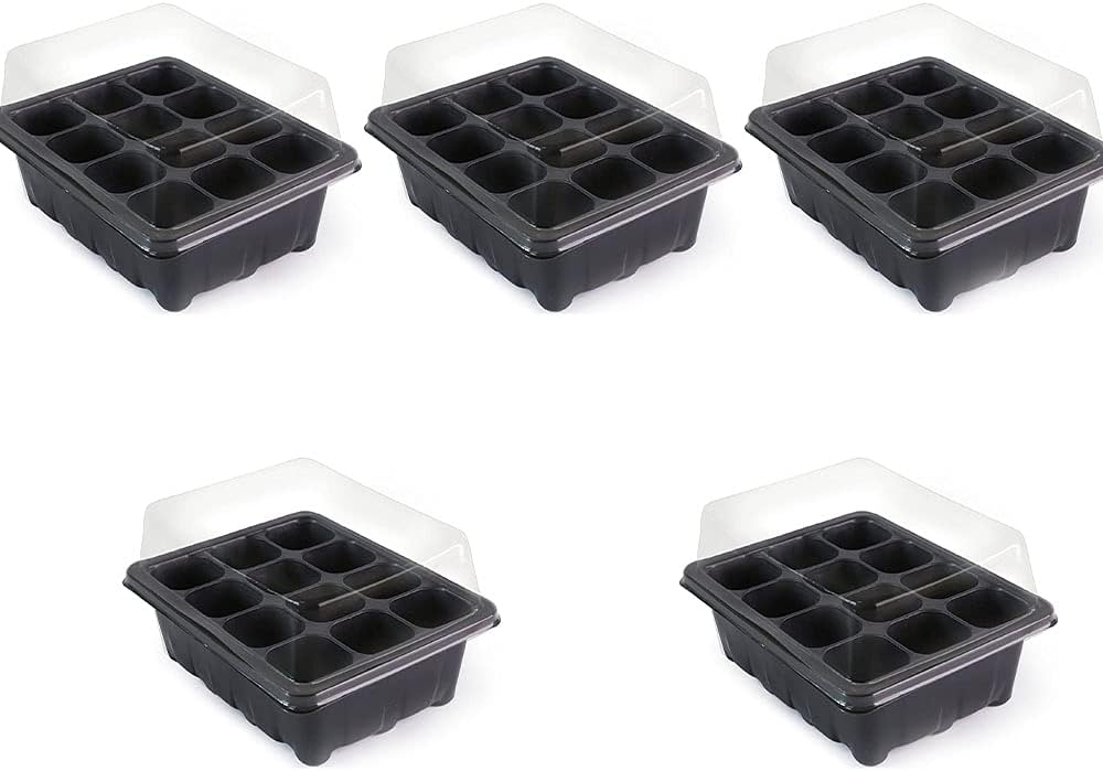5er-Set Mini-Gewächshaus-Anzuchtkästen