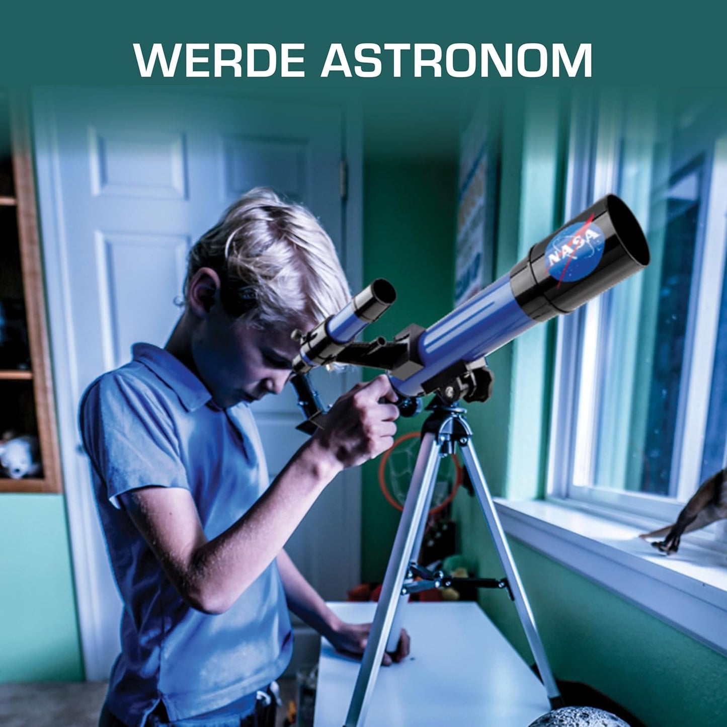 Kinder-Teleskop für den Mond mit 90-facher Vergrösserung