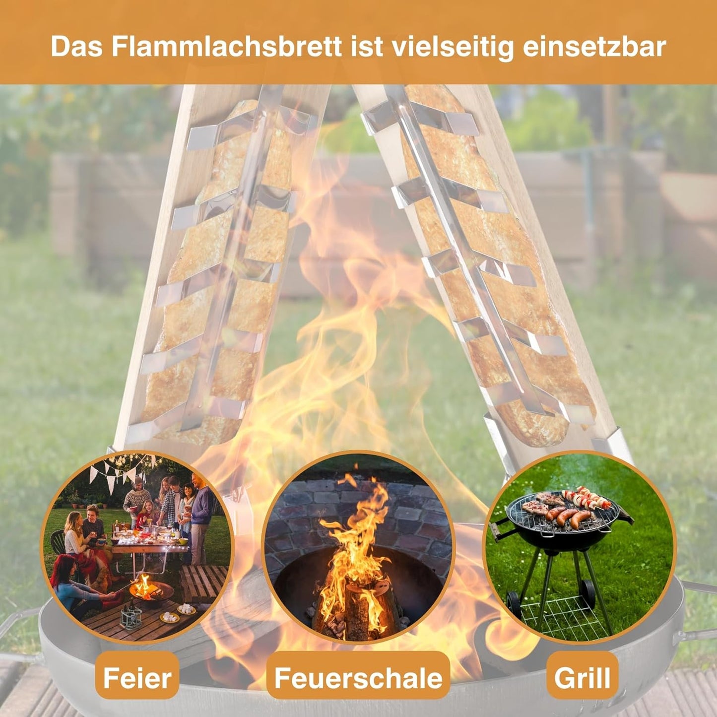 Flammlachsbretter-Set