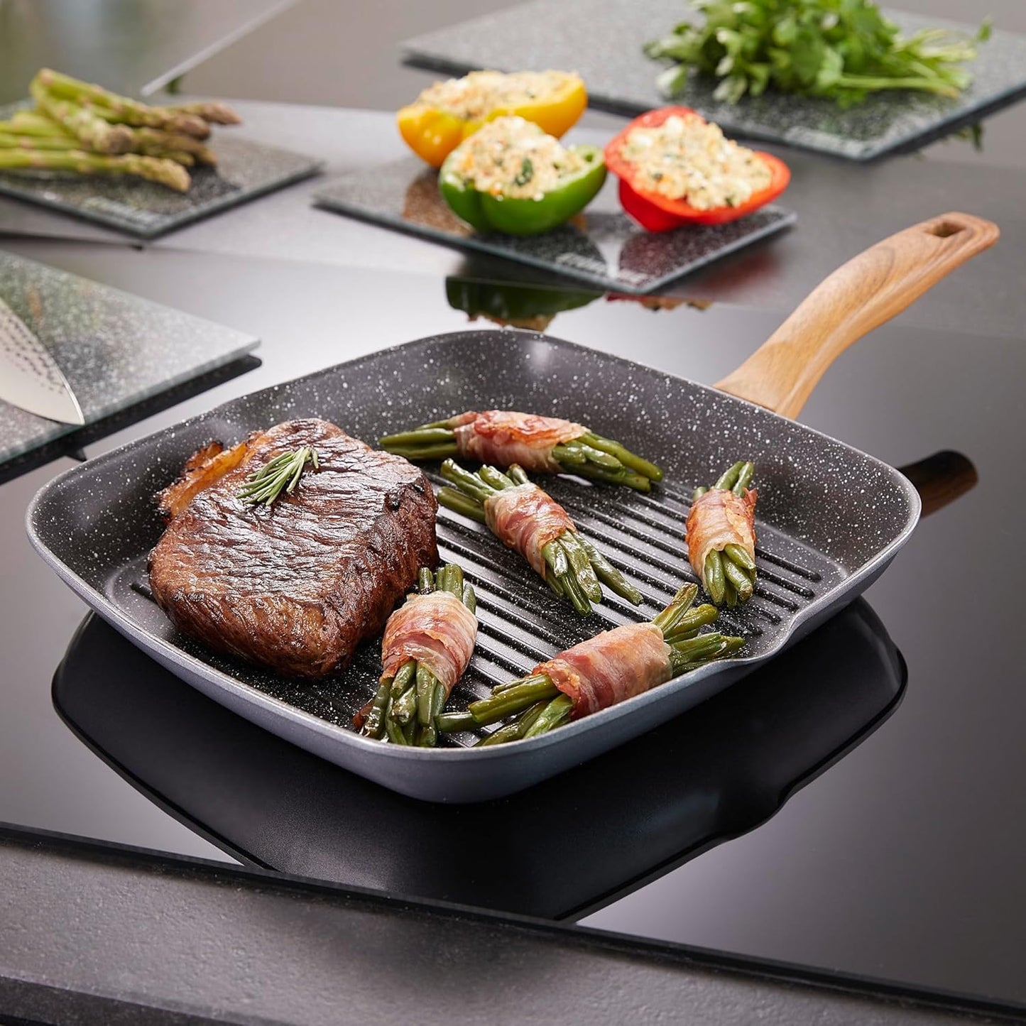 Grillpfanne, Anthrazit