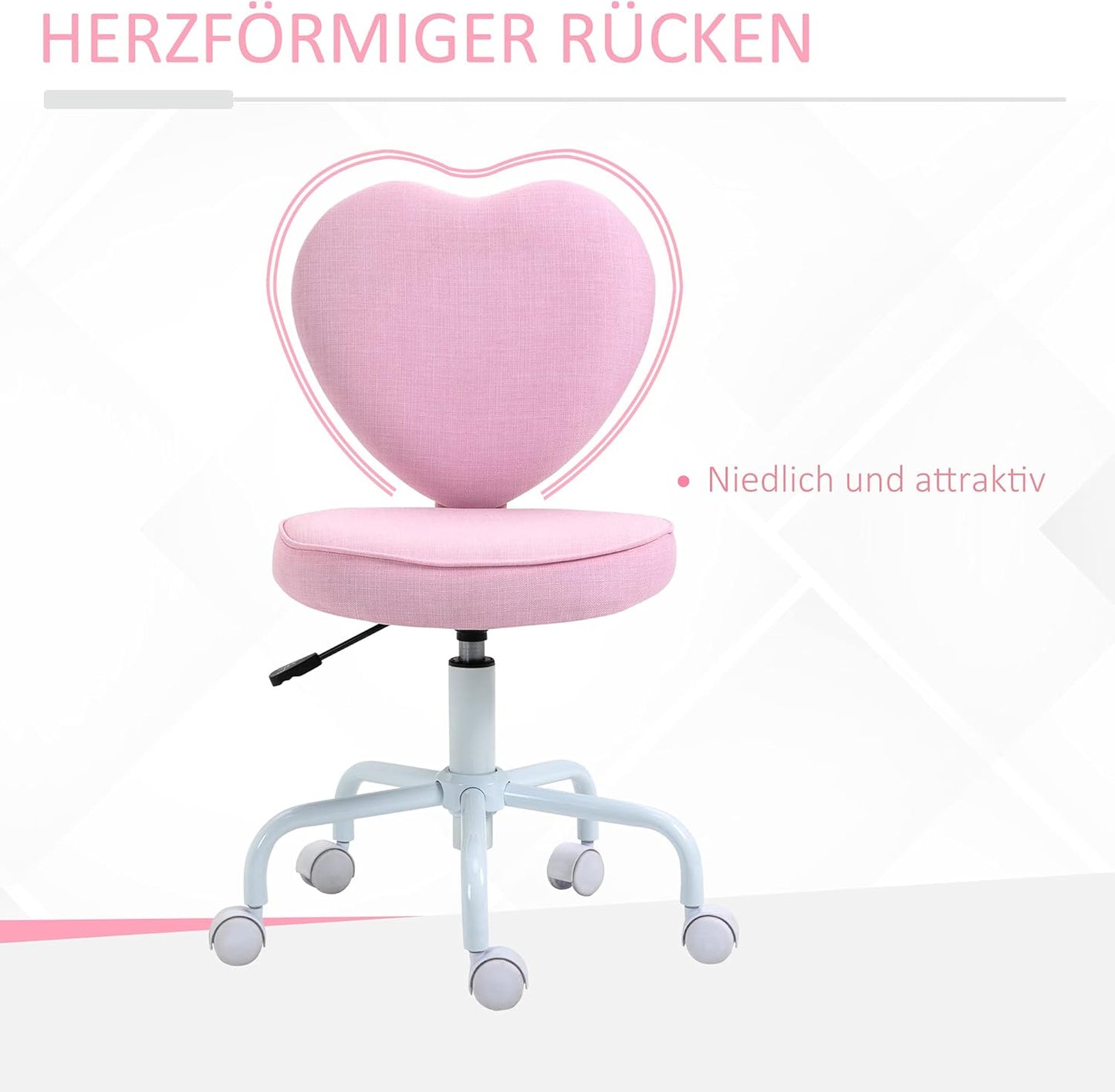 Schreibtischstuhl in Herzform