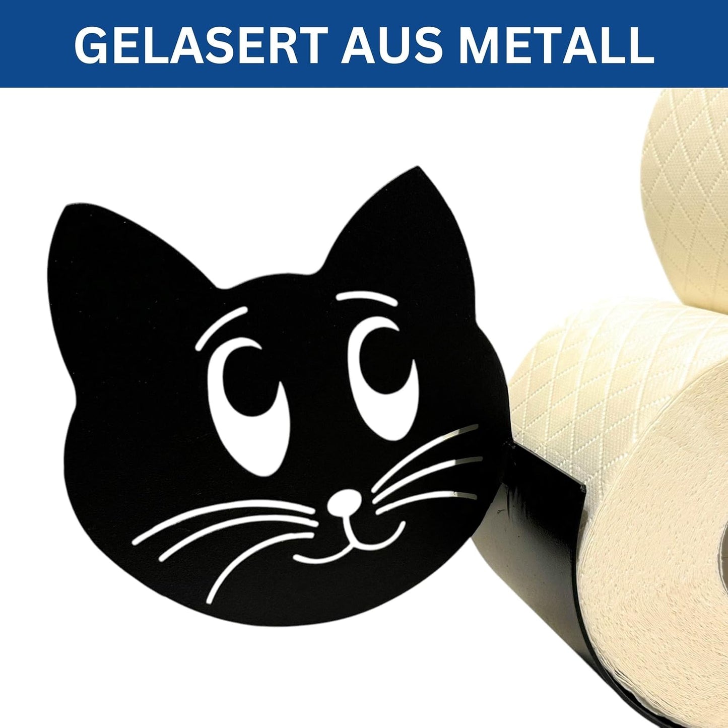Toilettenpapierhalter Katze