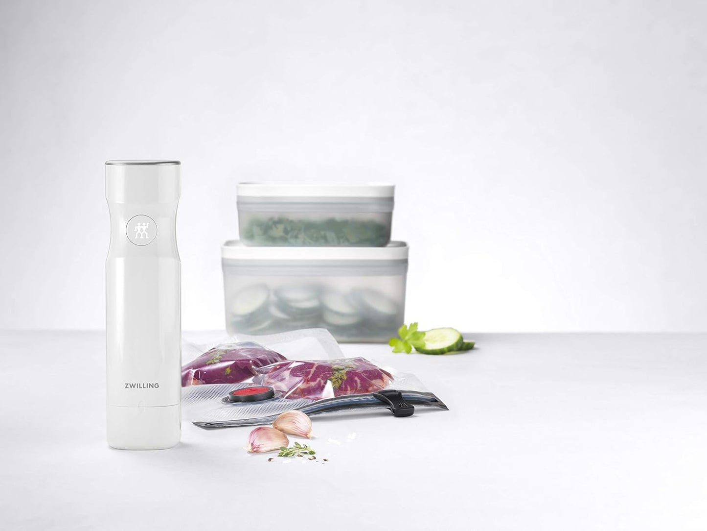 Vakuum-Starterset Fresh & Save, 7-pc Weiss