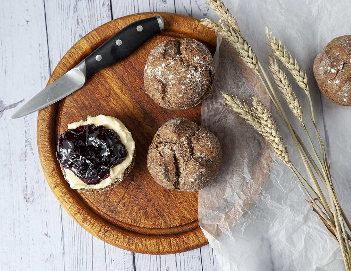 Backform für 9 Brötchen, Brötchen Blech