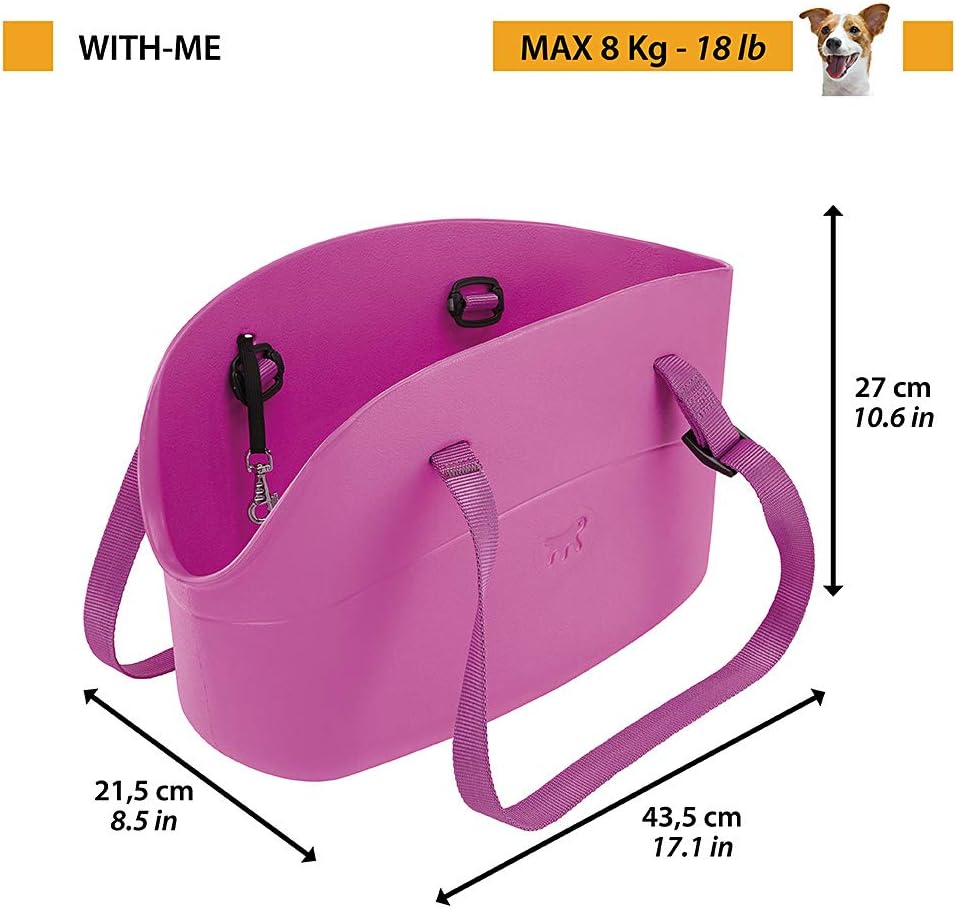 Hundetragetasche, Medium, Sommer :Ueberzug ohne Plüsch, violett