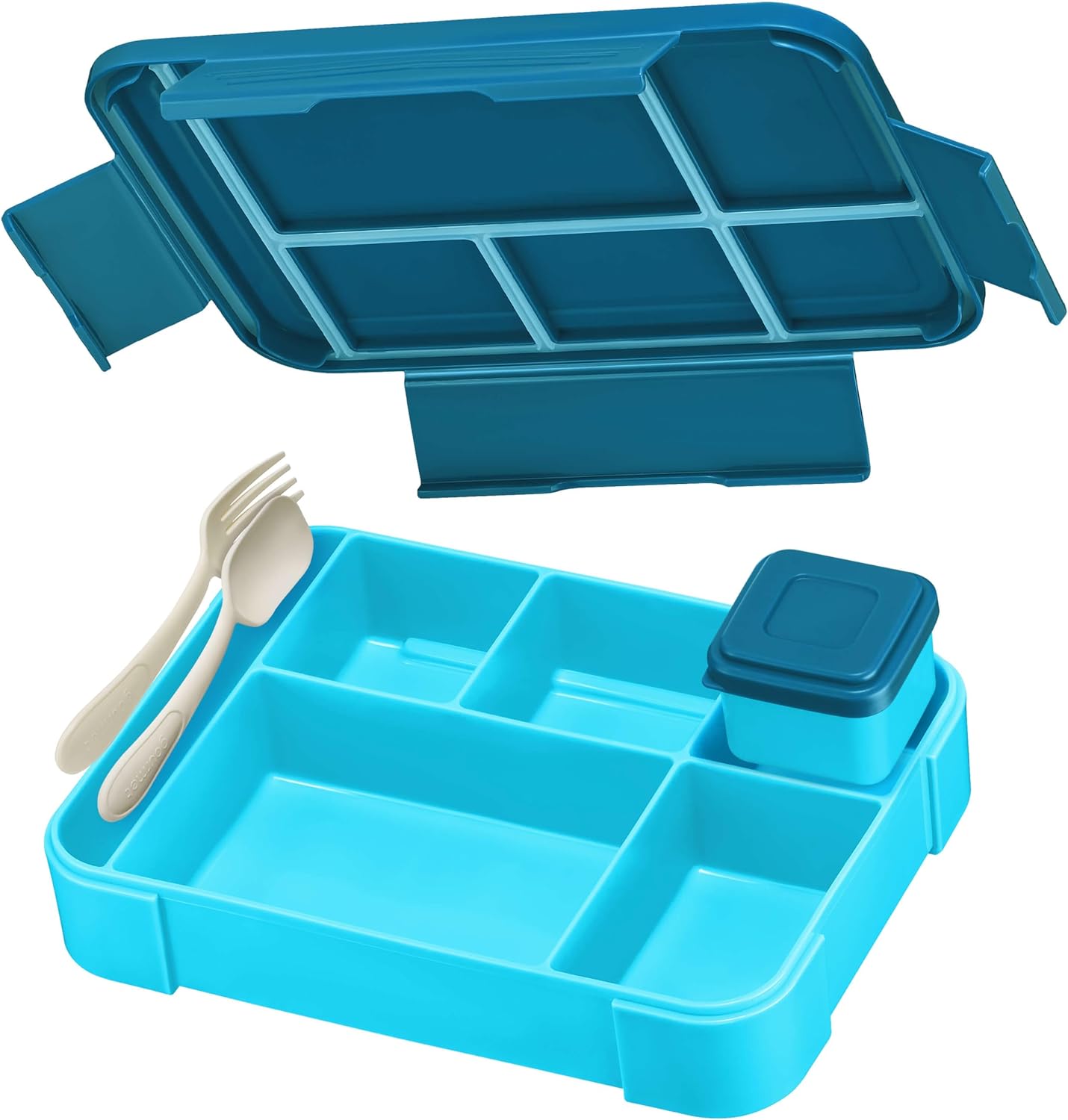 Brotdose für Kinder mit Fächern (LITE), Blau