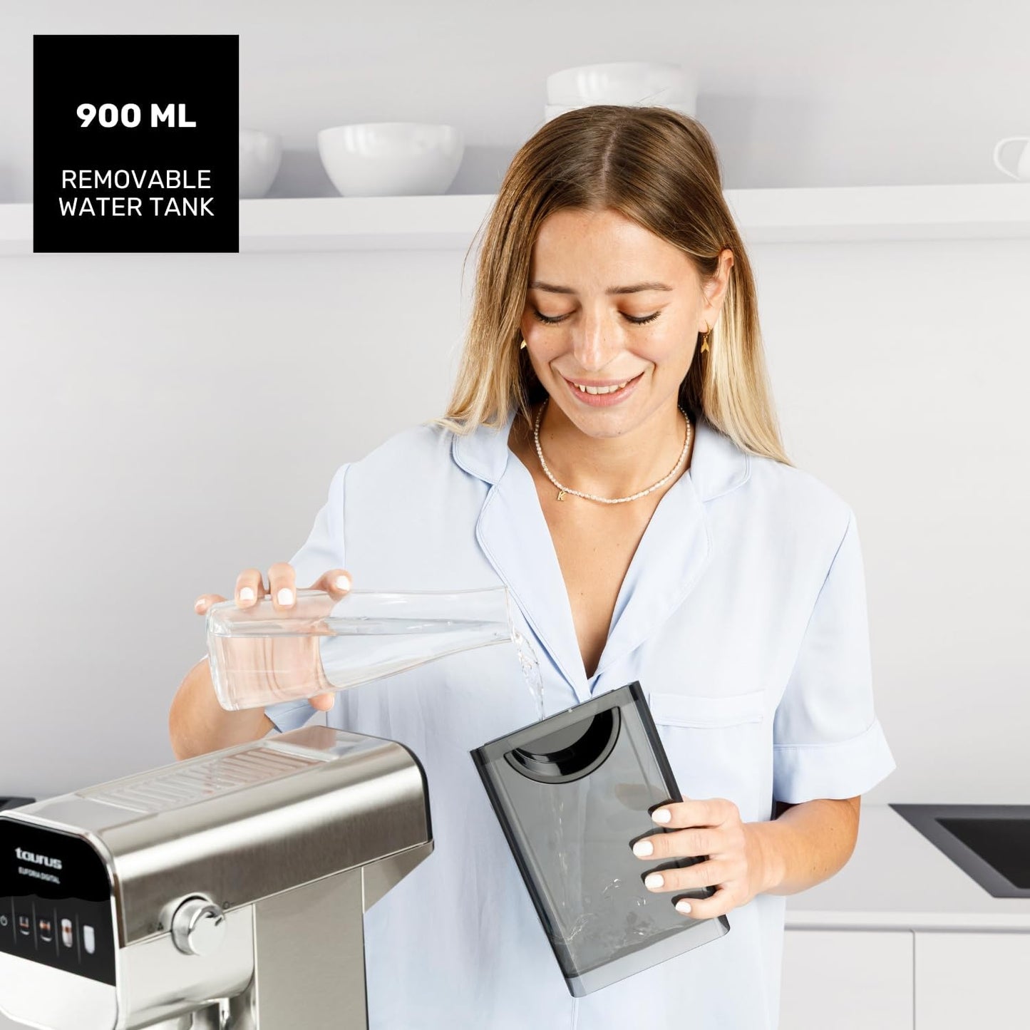 Espressomaschine 1350 W mit 20 bar und Thermoblock