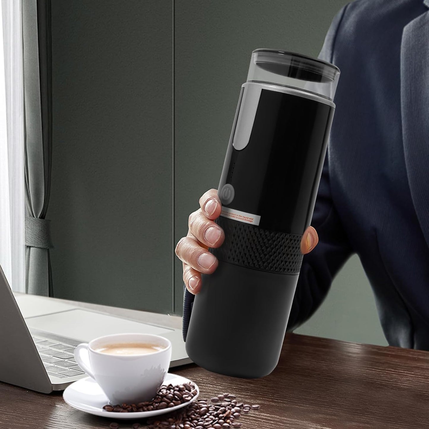 CM-1988 Mini-Kapselkaffeemaschine USB-C aufladbar
