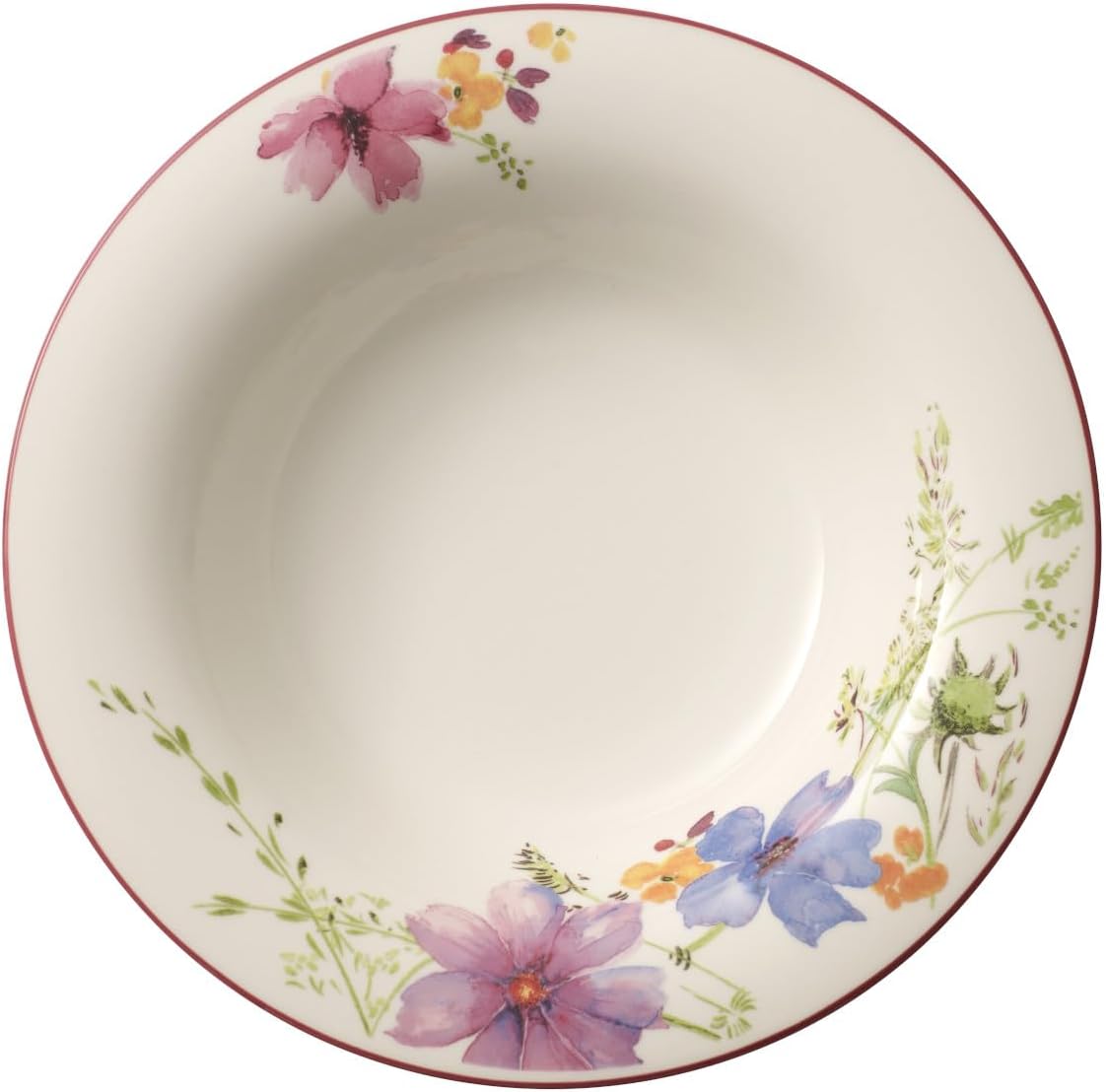 Suppenteller Mariefleur Basic, Mikrowellensicher, Rosa