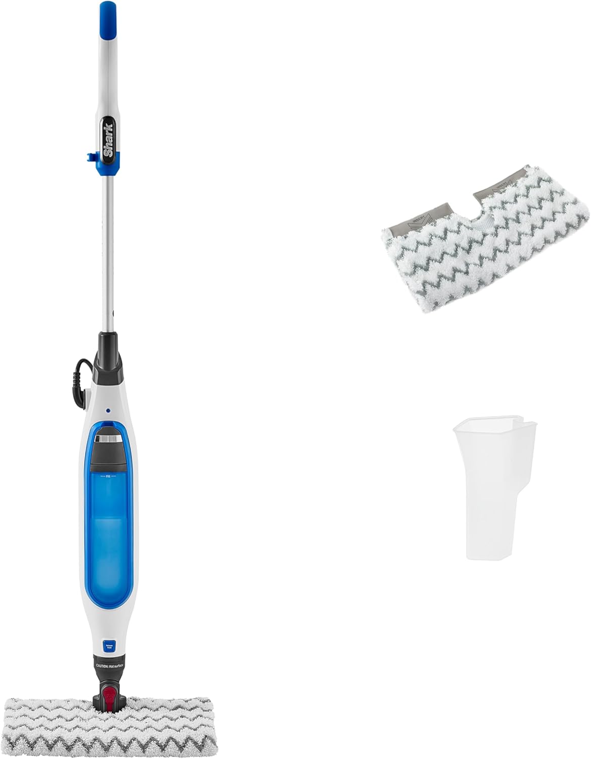 Klik n' Flip Dampfreiniger mit 2 waschbaren Reinigungspads, Klik n' Flip Manual