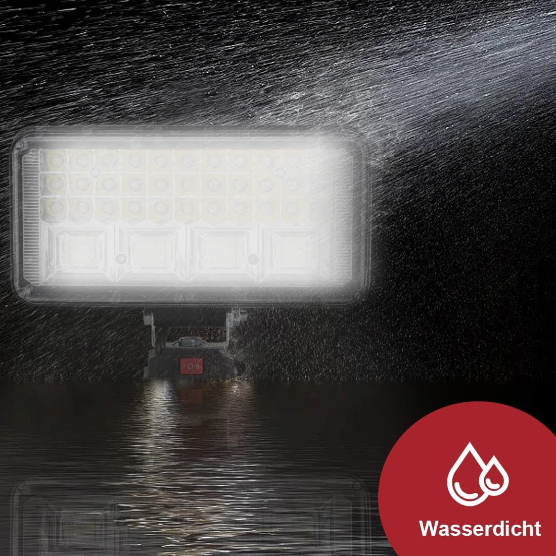 Akku-Lampe für Baustellen, 7 zoll mit USB