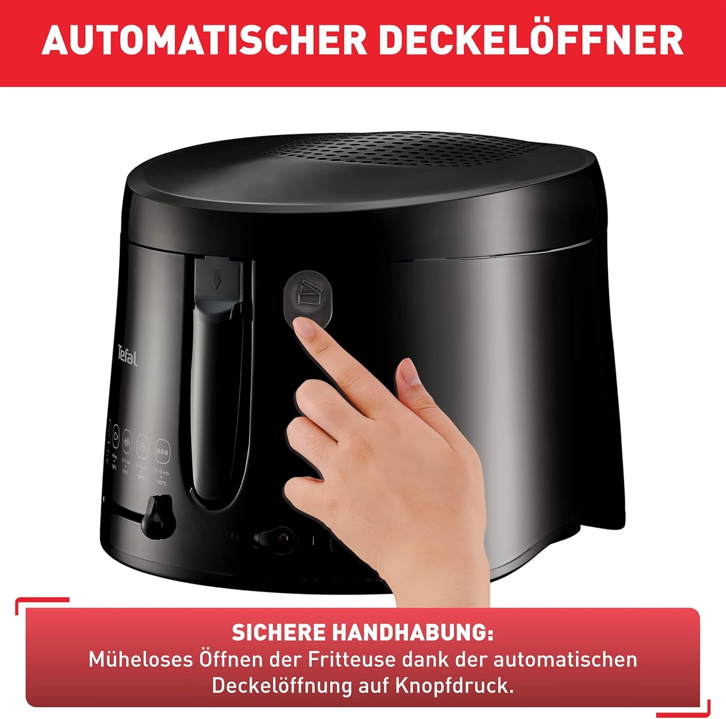 Maxi Fry Fritteuse FF107810, Schwarz
