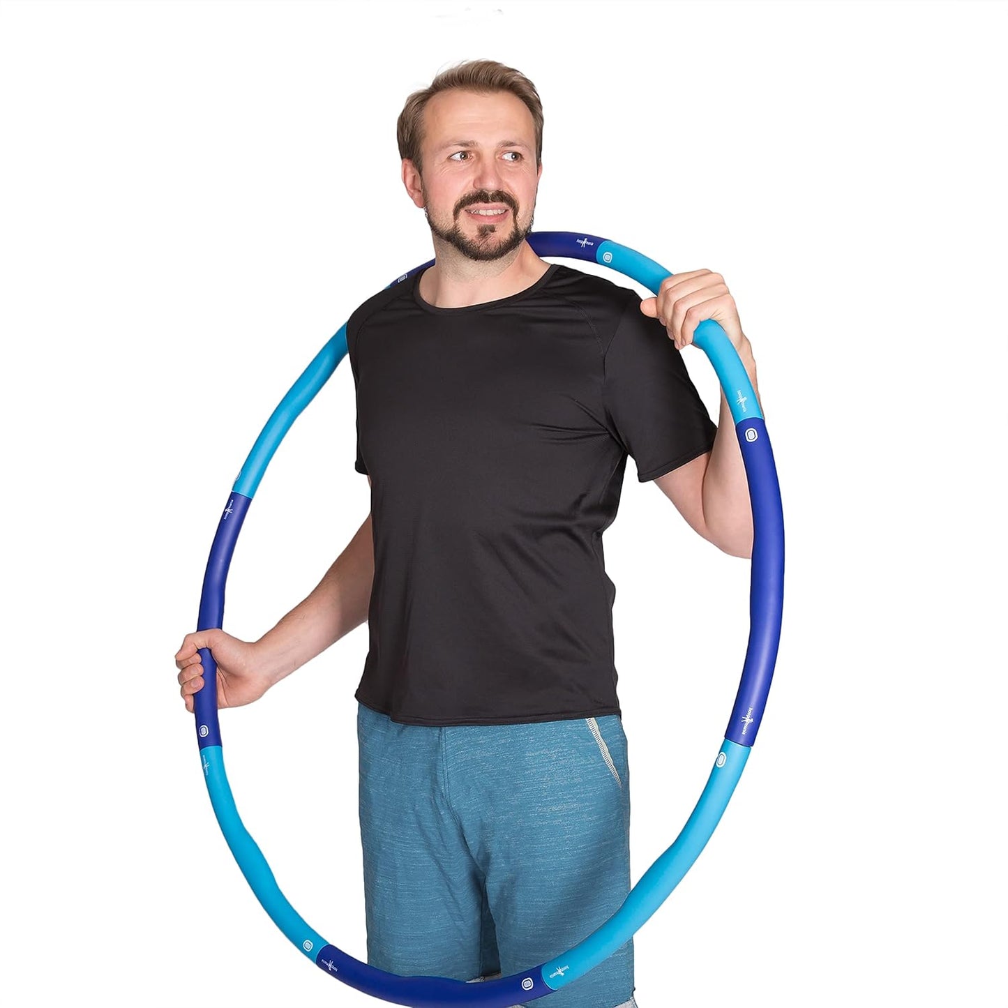 Hula Hoop Reifen (2kg), Might Hoop 2,0kg (blau, hellblau)