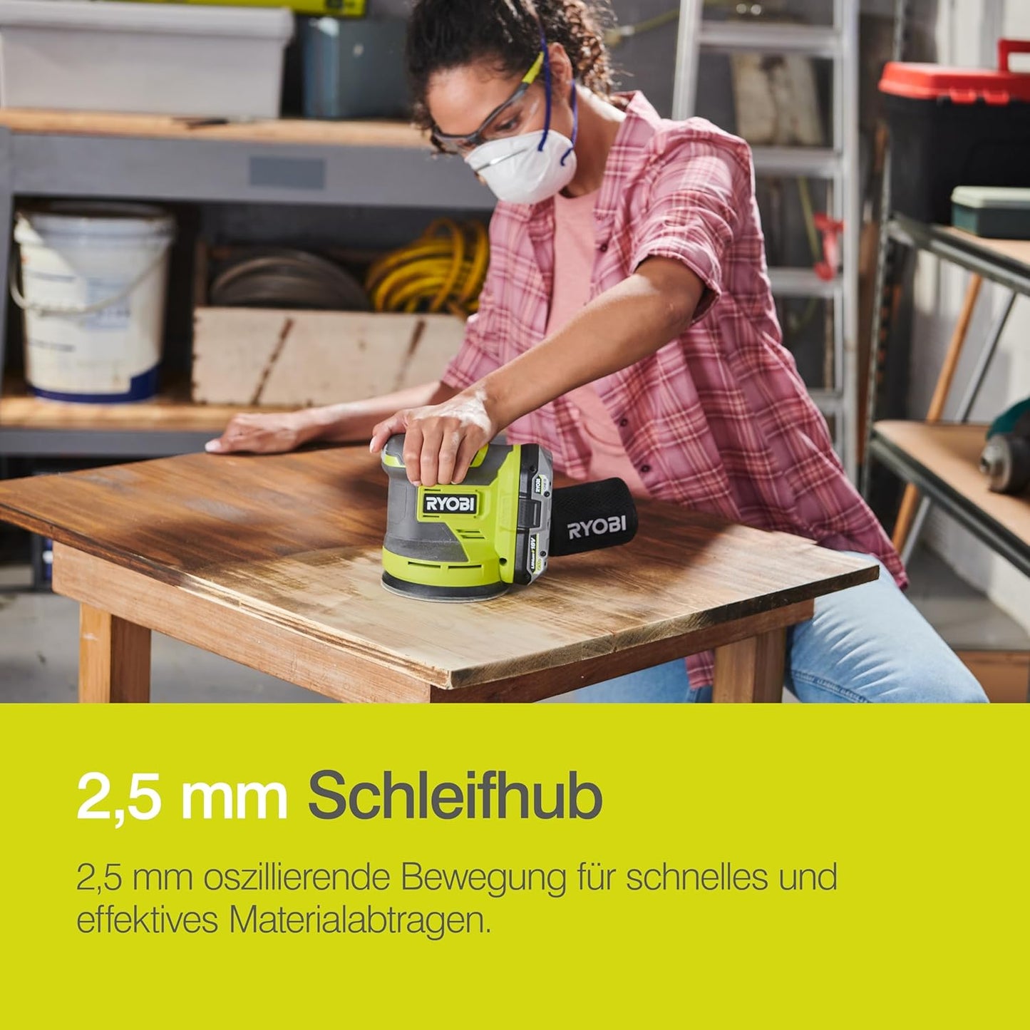 Akku-Exzenterschleifer RROS18-0, RROS18-0