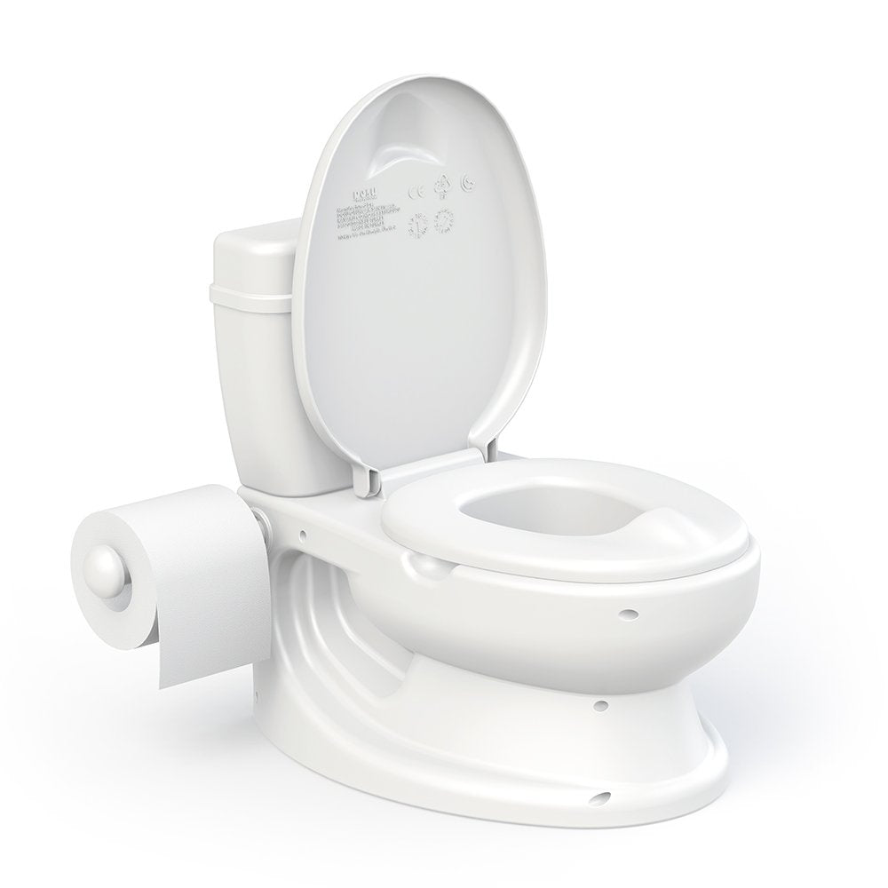 Kindertoilette mit realistischem Design, Weiß