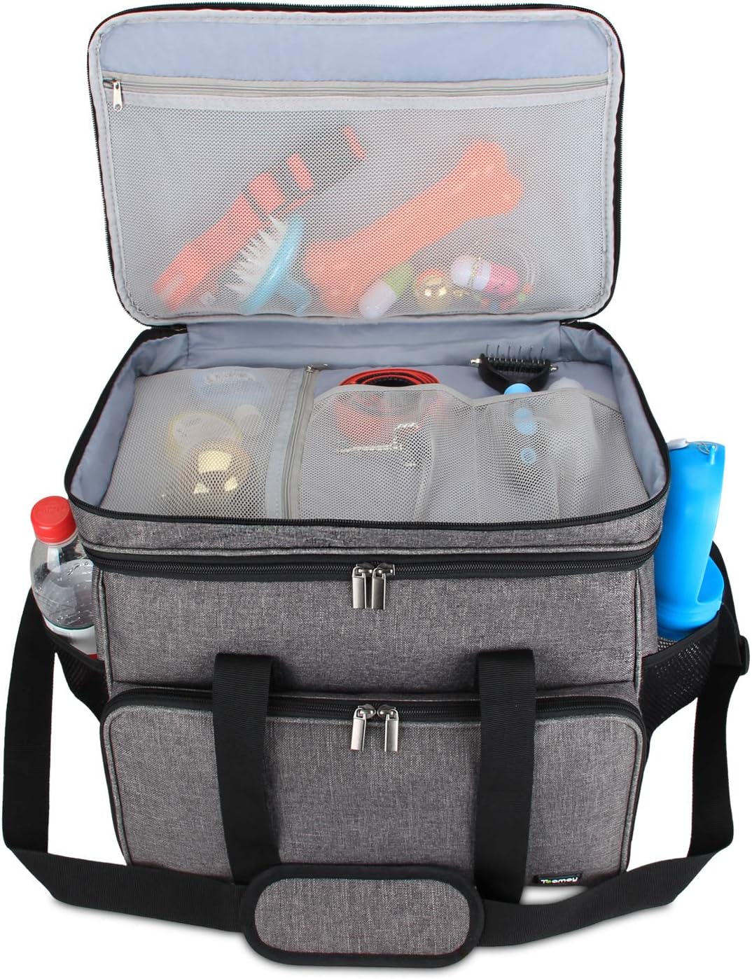 Reisetasche für Hundeausrüstung, L, Grau