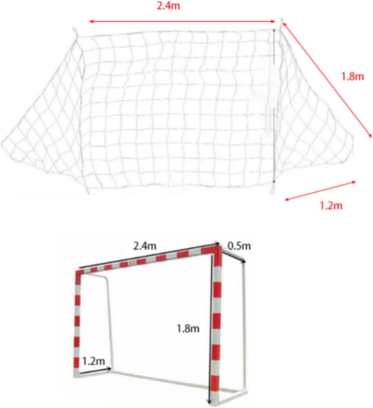Fussballtornetz 240 x 180 cm