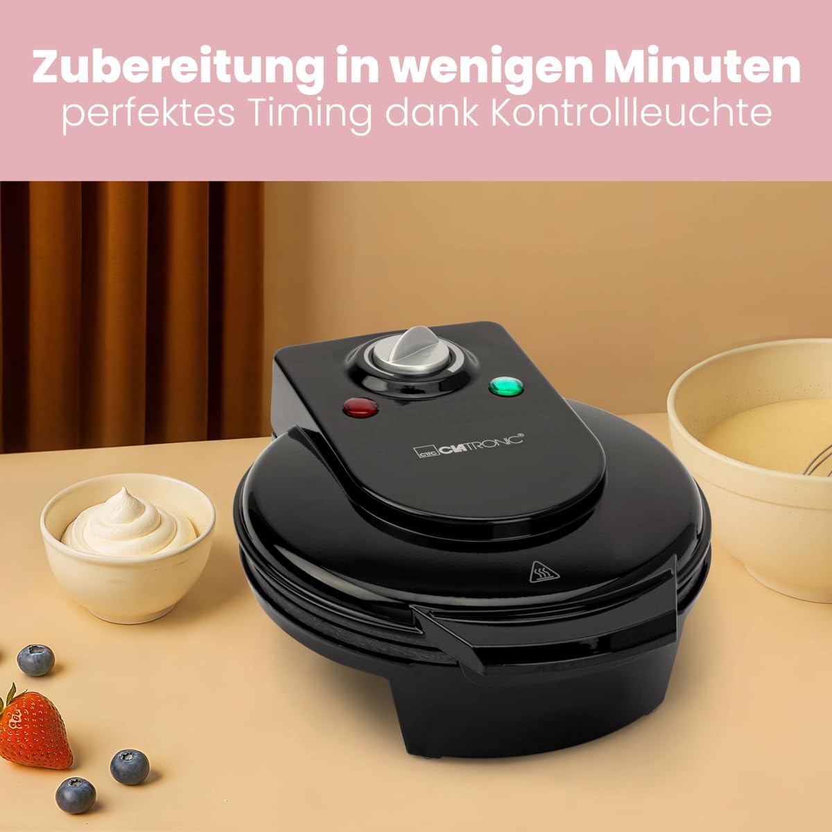 Herzwaffeleisen, Schwarz
