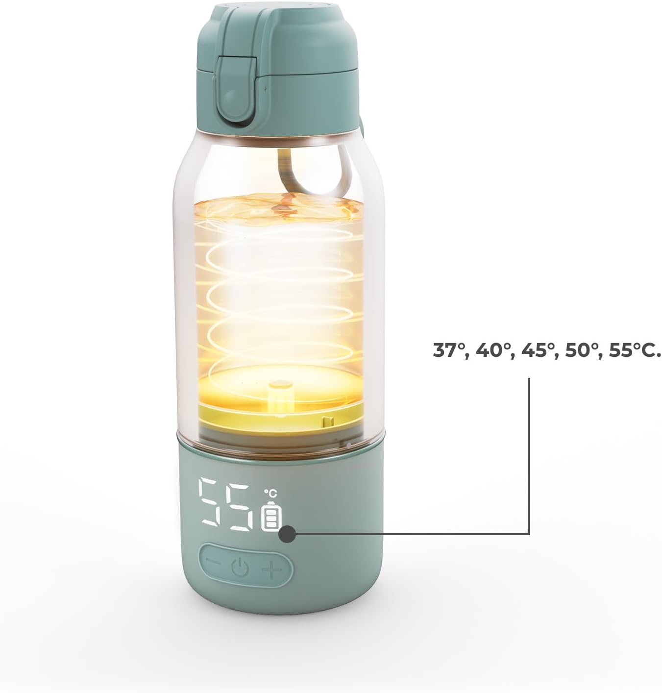 Mobiler 2-in-1 Flaschenwärmer mit Thermoskanne, Grey