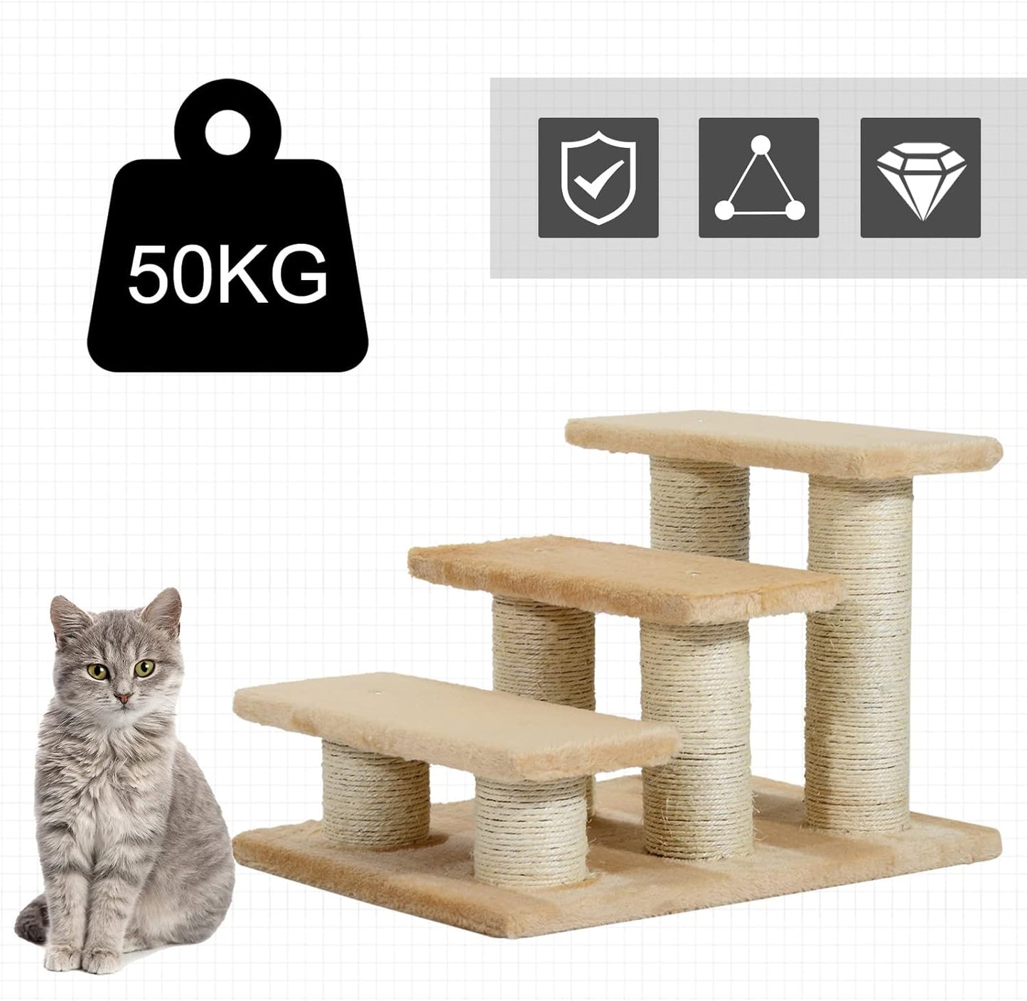Katzentreppe mit 3 Stufen