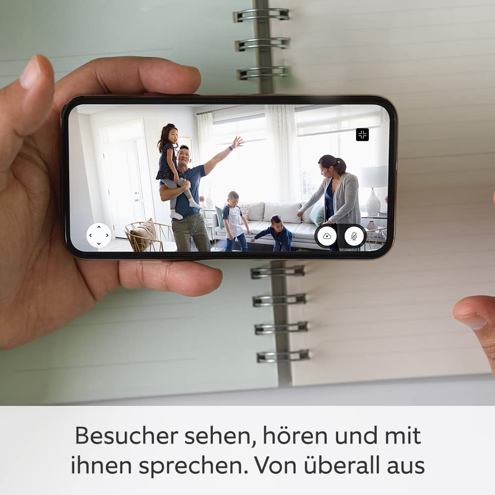 Mini Pan-Tilt Kamera - Bewegliche Plug-in-Sicherheitskamera weiss, Weiß Blink Mini mit Pan-Tilt