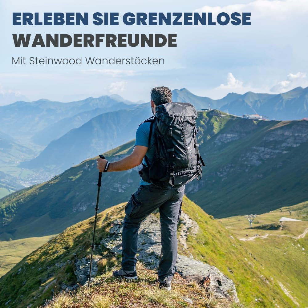 Premium Carbon Wanderstöcke, Carbon Teleskop 2 Paar