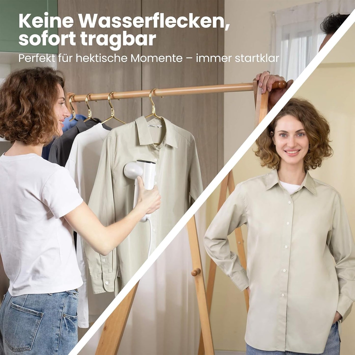 Magic 1 Steamer Dampfglätter mit Saugfunktion, Weiß