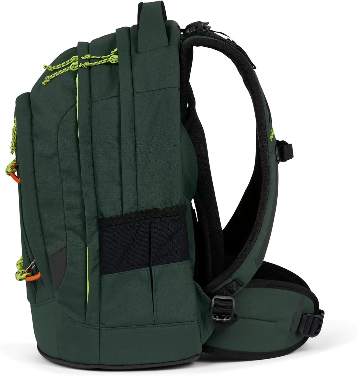 Ergonomisches Schulrucksack-Set (4-teilig) ab 5. Klasse, Green Explorer Set - Dunkelgrün Einheitsgröße
