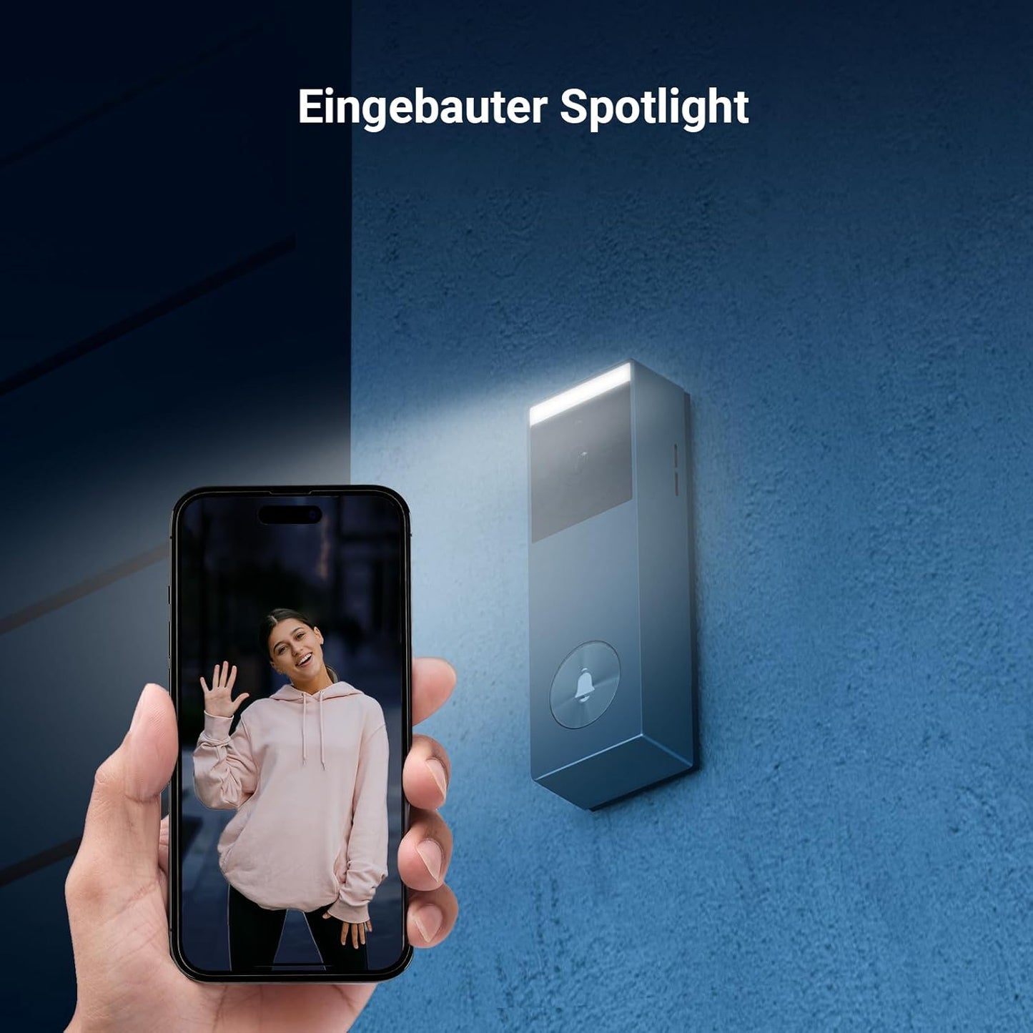 Intelligente Video-Türklingel mit Solarpanel CP3 Pro, Türklingel mit Solarpanel CP3 Pro