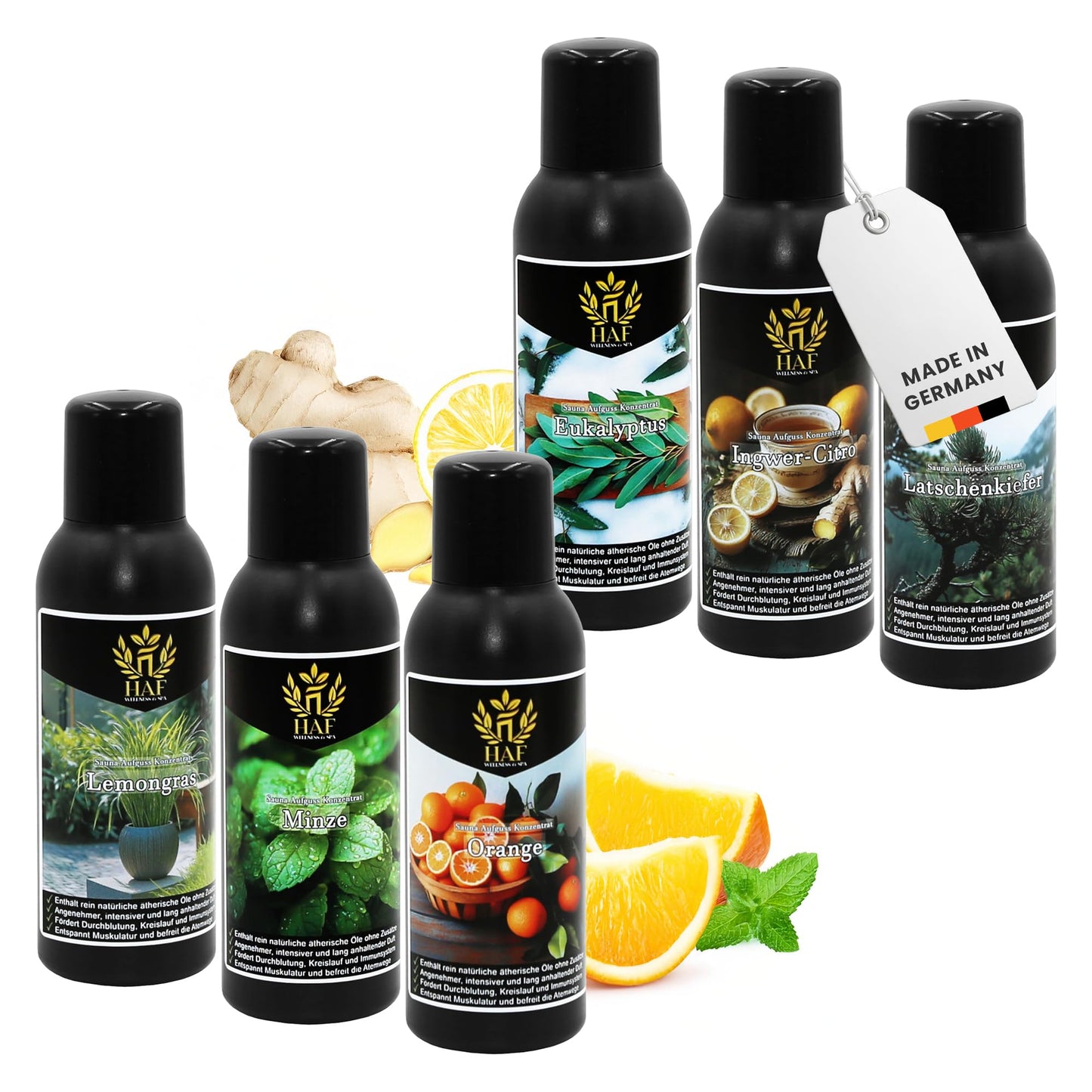 Saunaaufguss Set Frische Briese, 6 x 250 ml Frische Briese