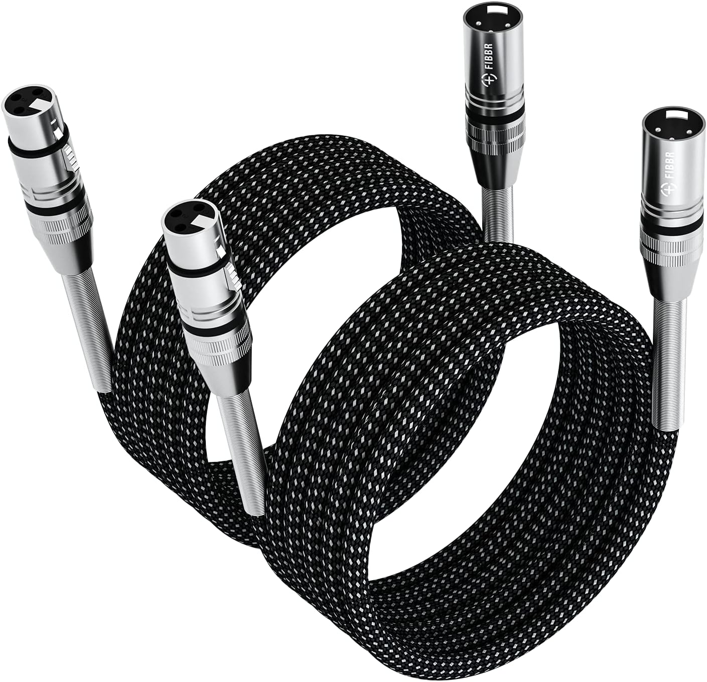 XLR Mikrofonkabel 5m Set (2 Stück), 5M 2 PACK