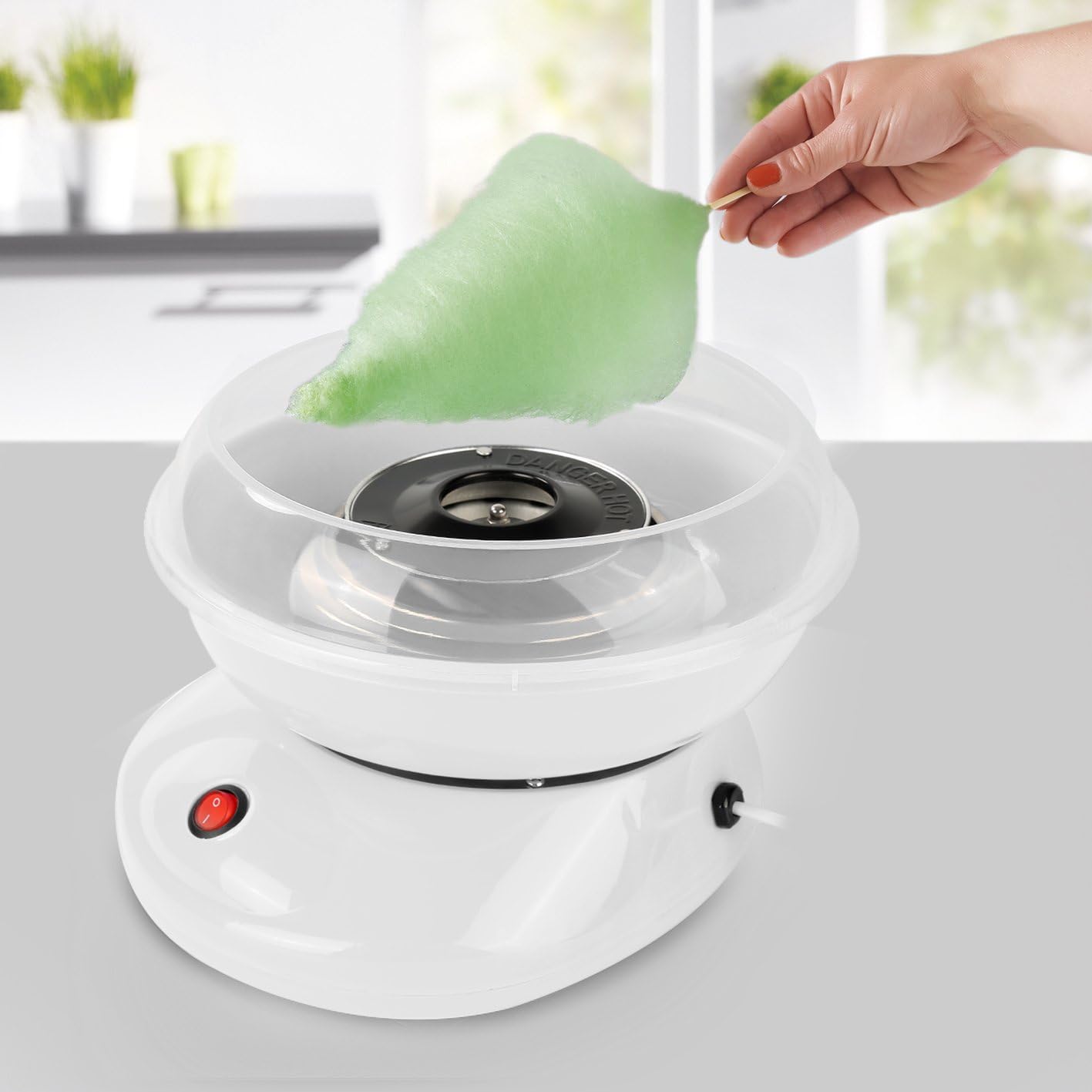 Zuckerwattemaschine mit Zubehör, B-weiss