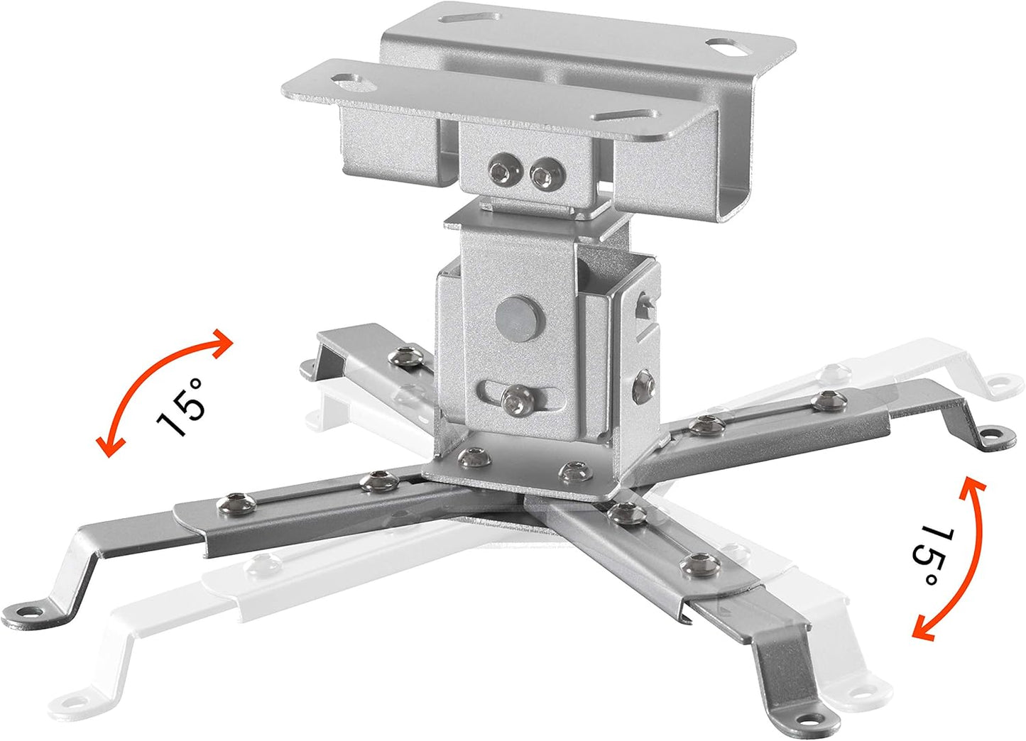 Beamer-Deckenhalterung MultiCel1200S, Deckenabstand - 12 cm Silber