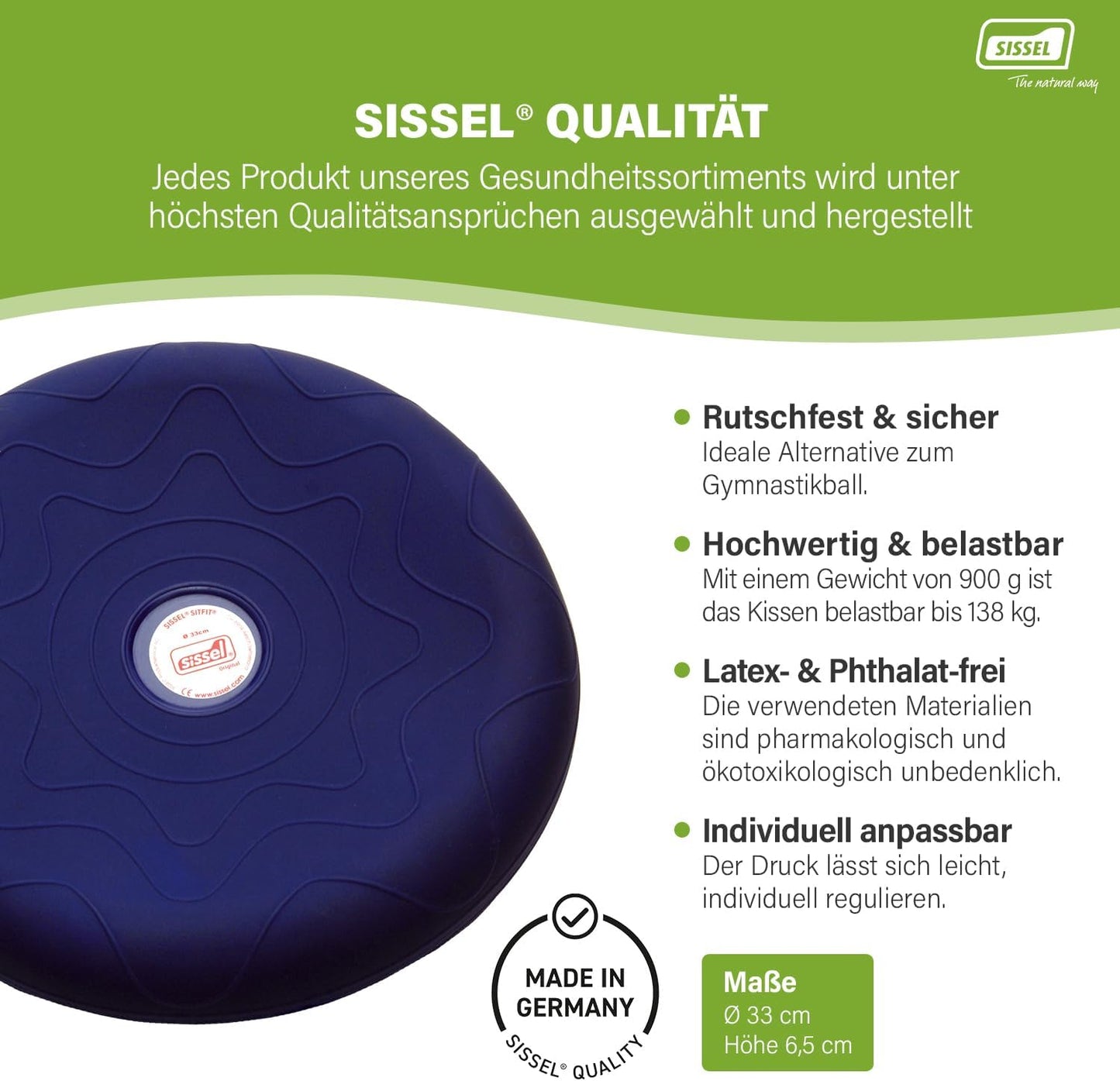 Balancekissen, 33 cm Blau
