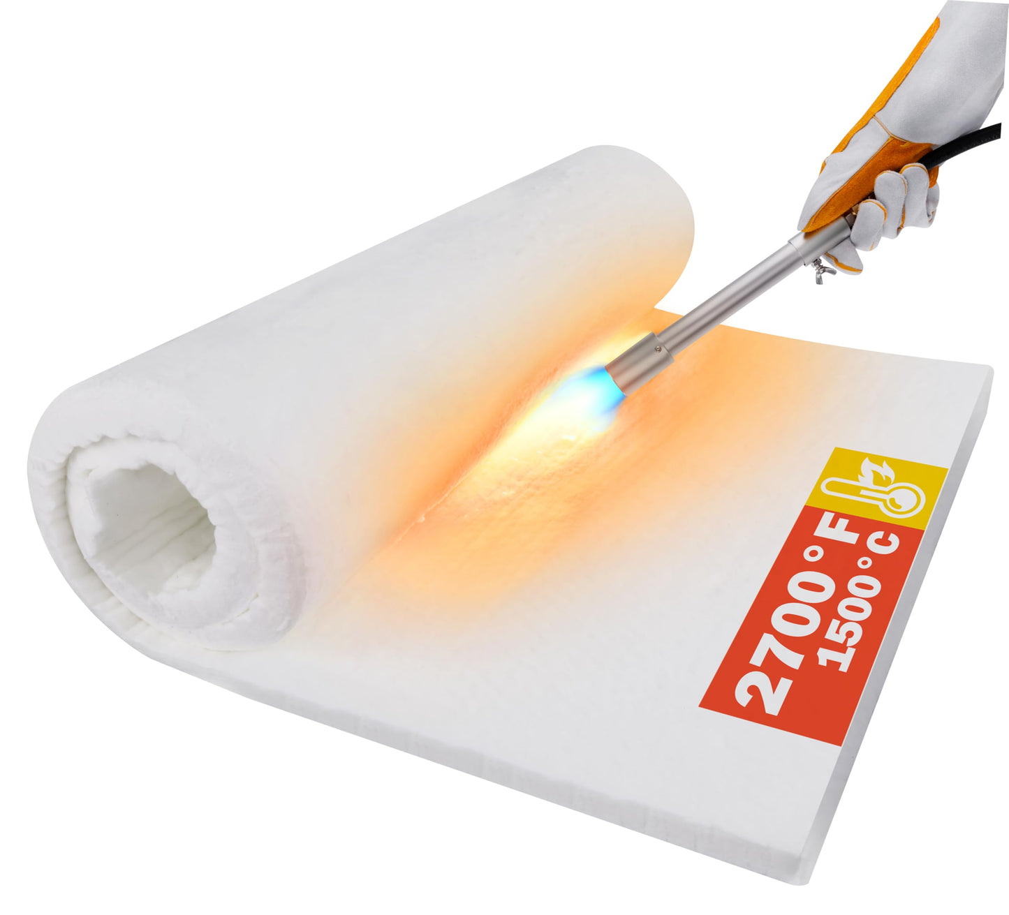 Feuerfeste Keramikfaser-Isolierdecke, 152 X 61 X 2.5 cm
