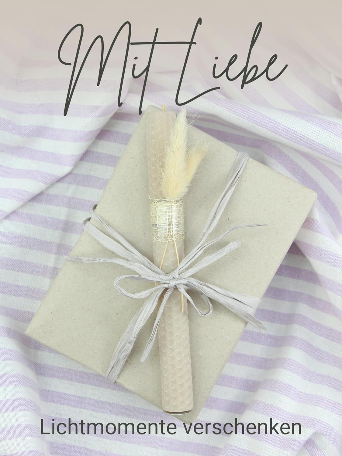 DIY Bienenwachs-Kerzen-Bastelset, Beige
