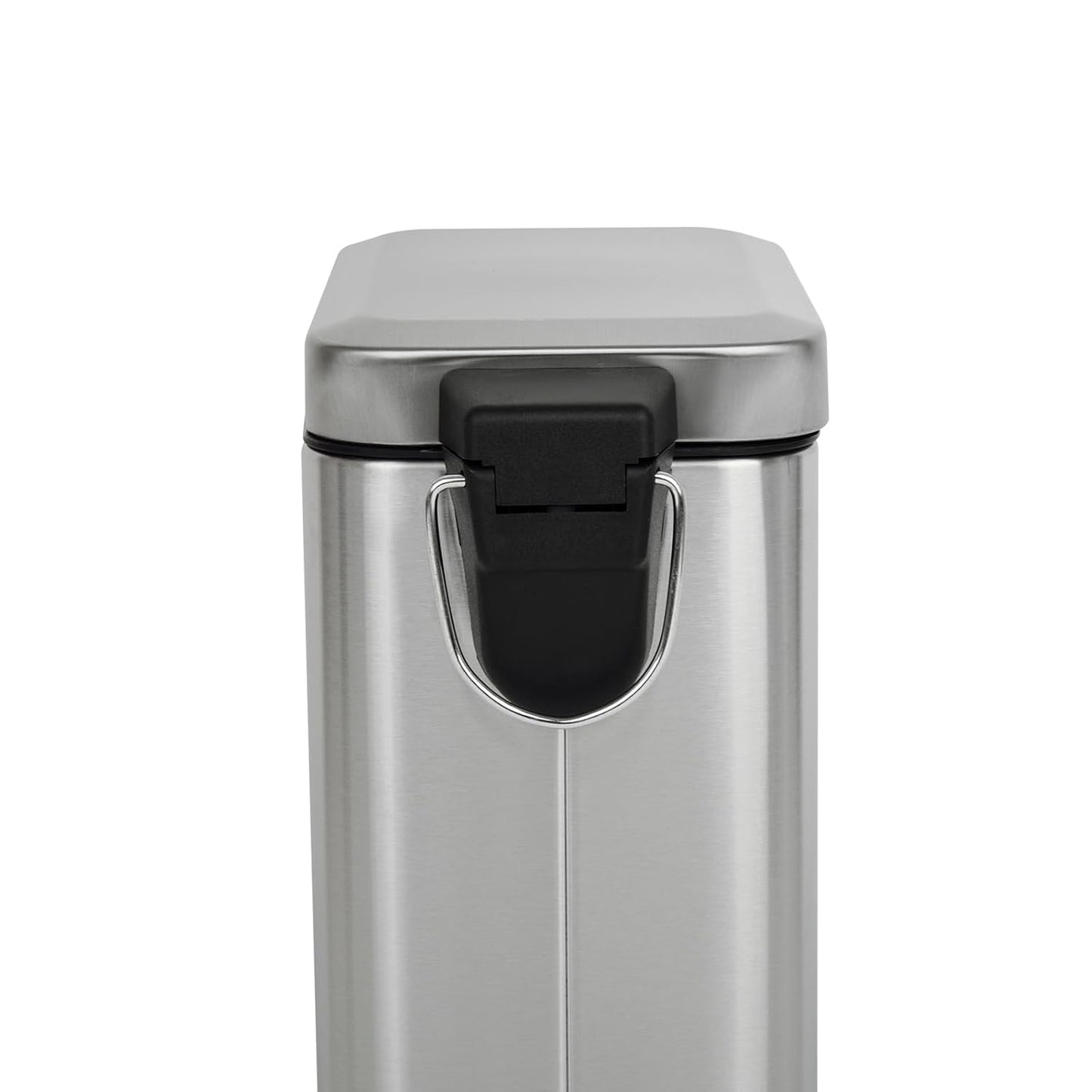 Treteimer mit Softclose, Silber