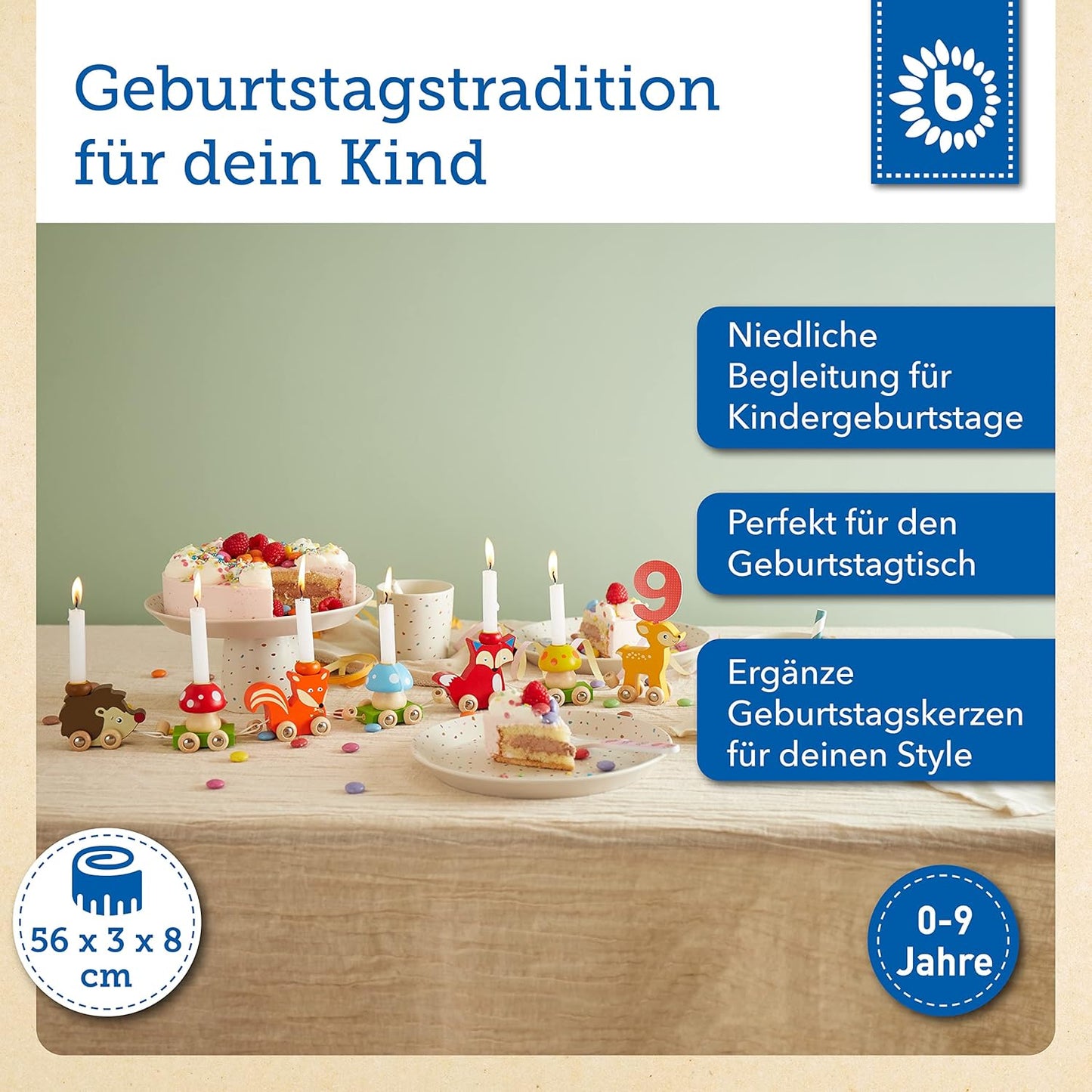 Geburtstagszug mit Zahlen