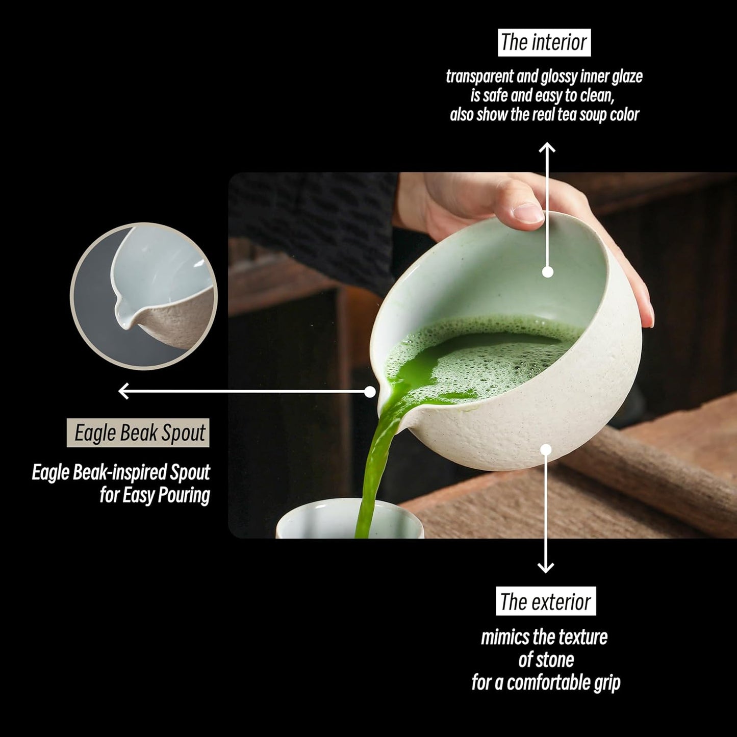 Matcha-Set, Hellgrau