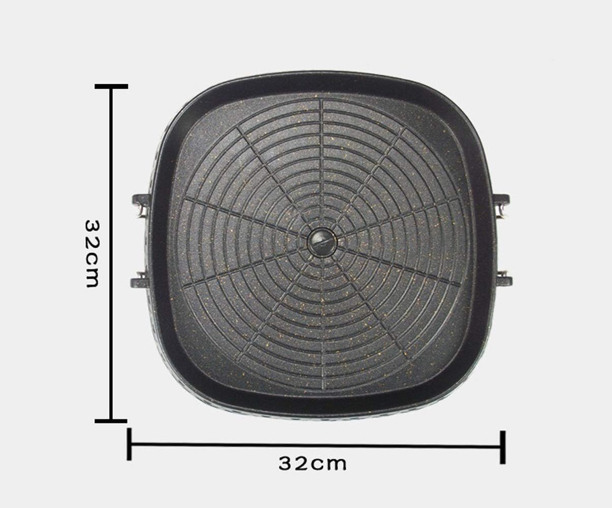Quadratische Grillpfanne, antihaftbeschichtet, rauchfrei