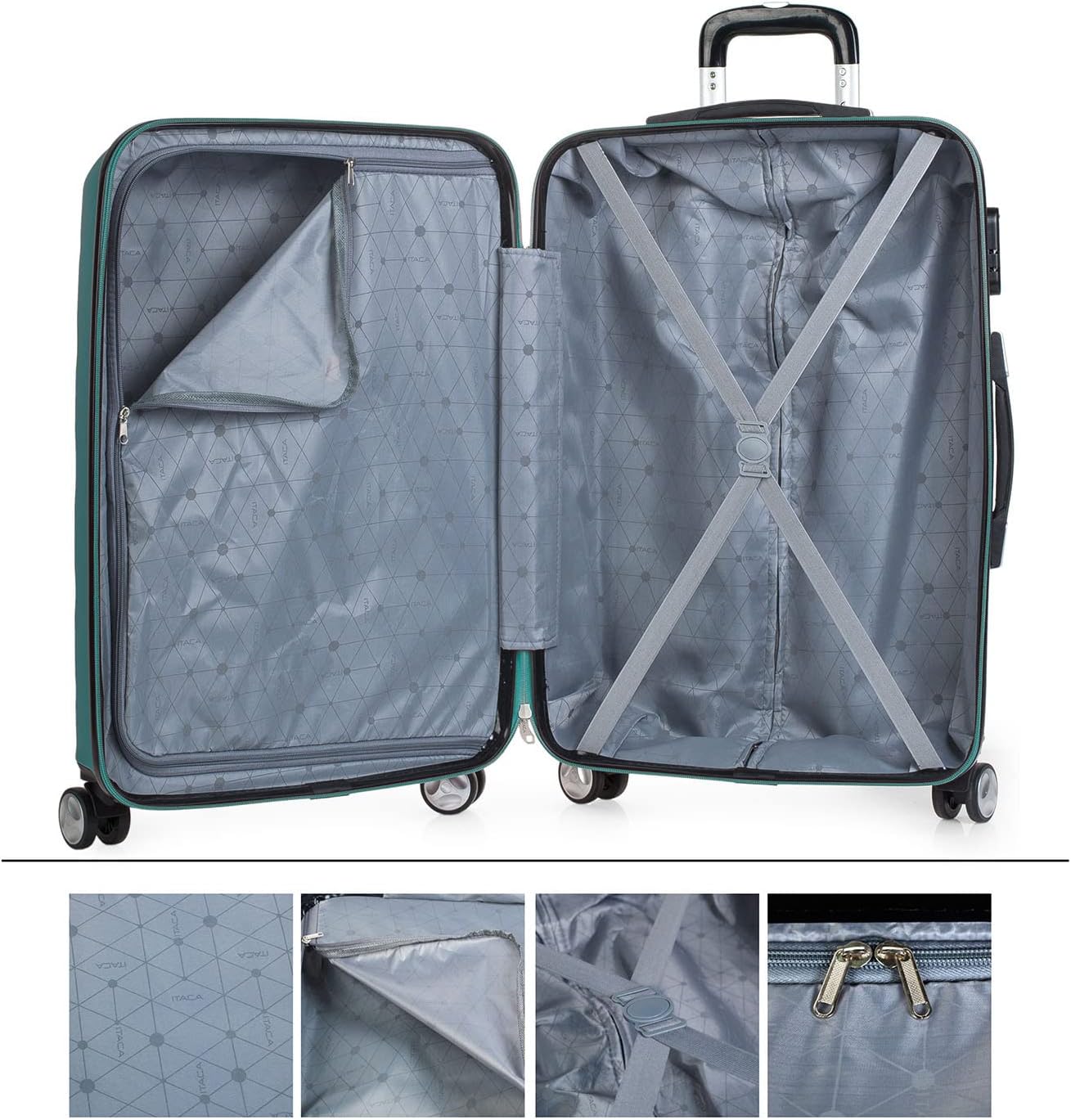 Reisekoffer Set T71615, Aquamarine