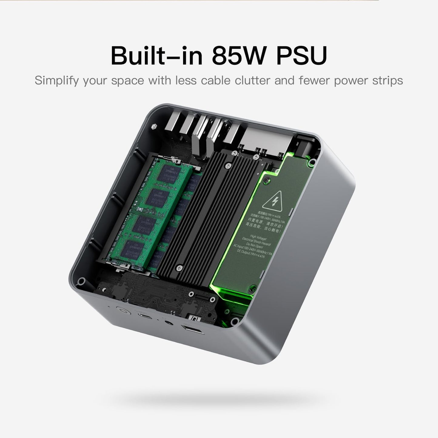 Mini PC Ryzen 5 5650U, EQR5 5650U/16G/500G