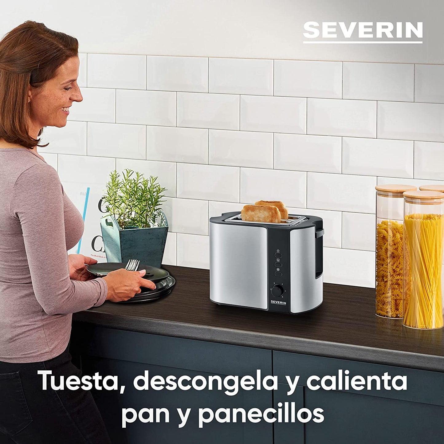 Automatik-Toaster AT 2589, Edelstahl