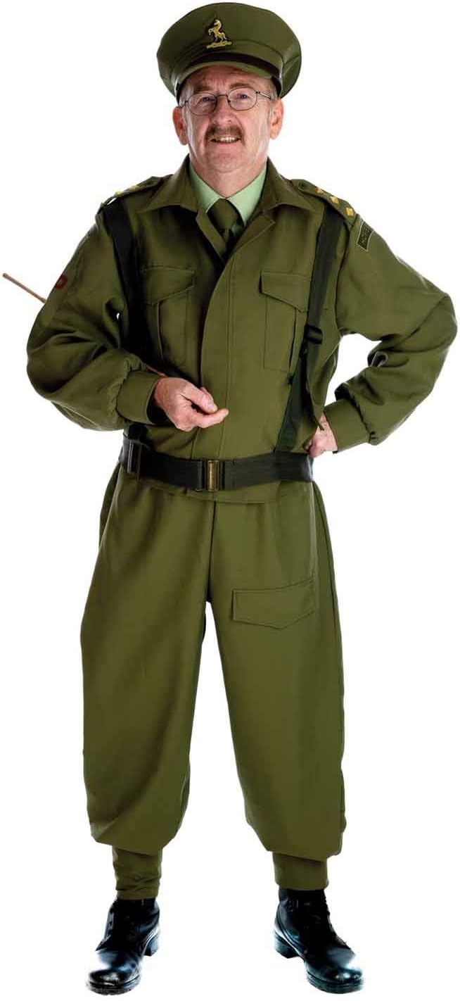 Militär Kostüm Herren, M Grün