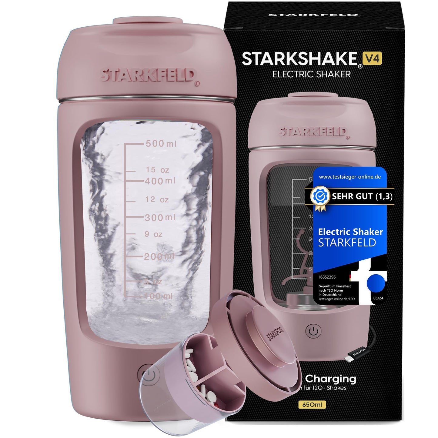 Elektrischer Shaker V4, V4 Rosa