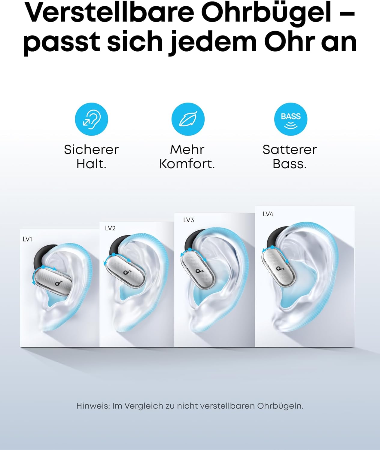 Open-Ear Kopfhörer V40i, Weiss