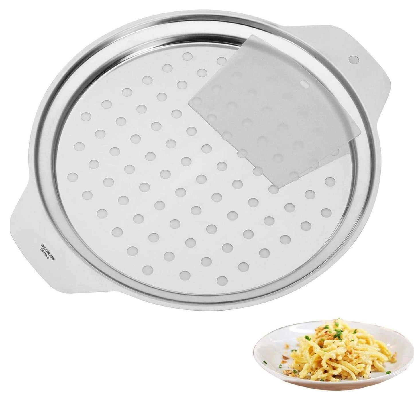 Spätzleblech mit Schaber, Spätzleblech