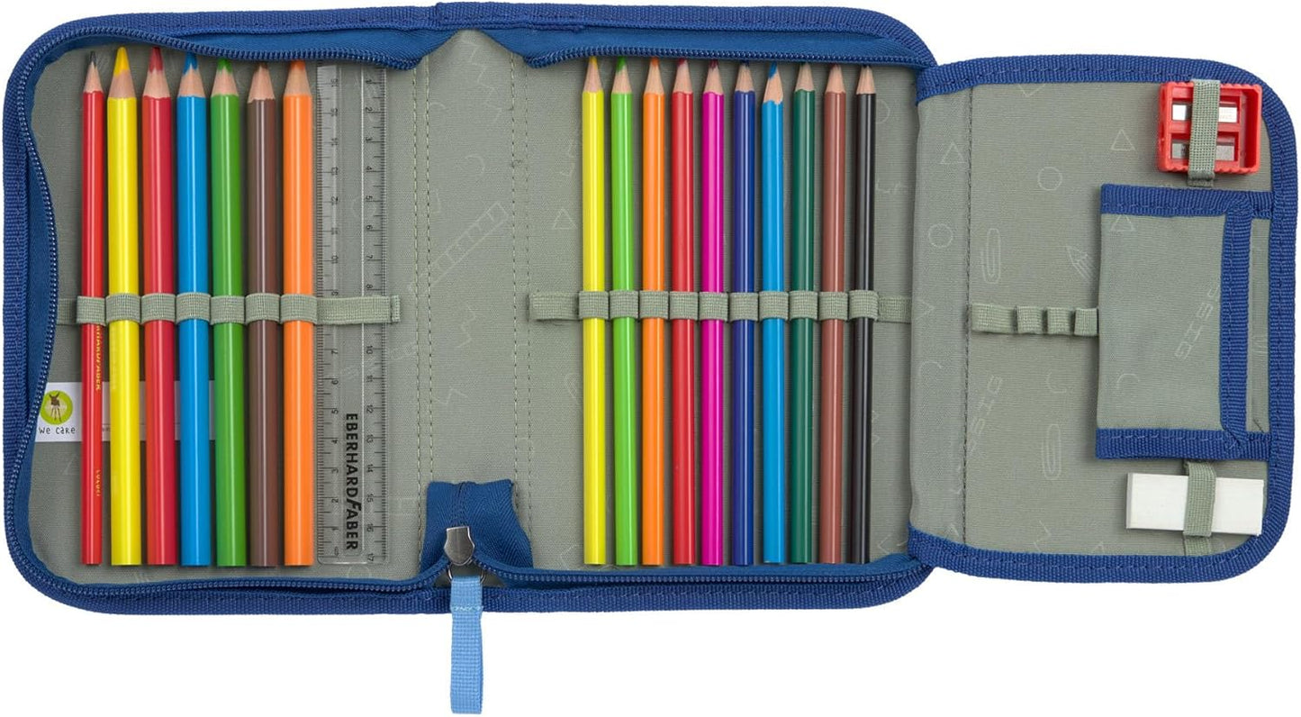 Schulranzen-Set Slim Unique, Dunkelblau