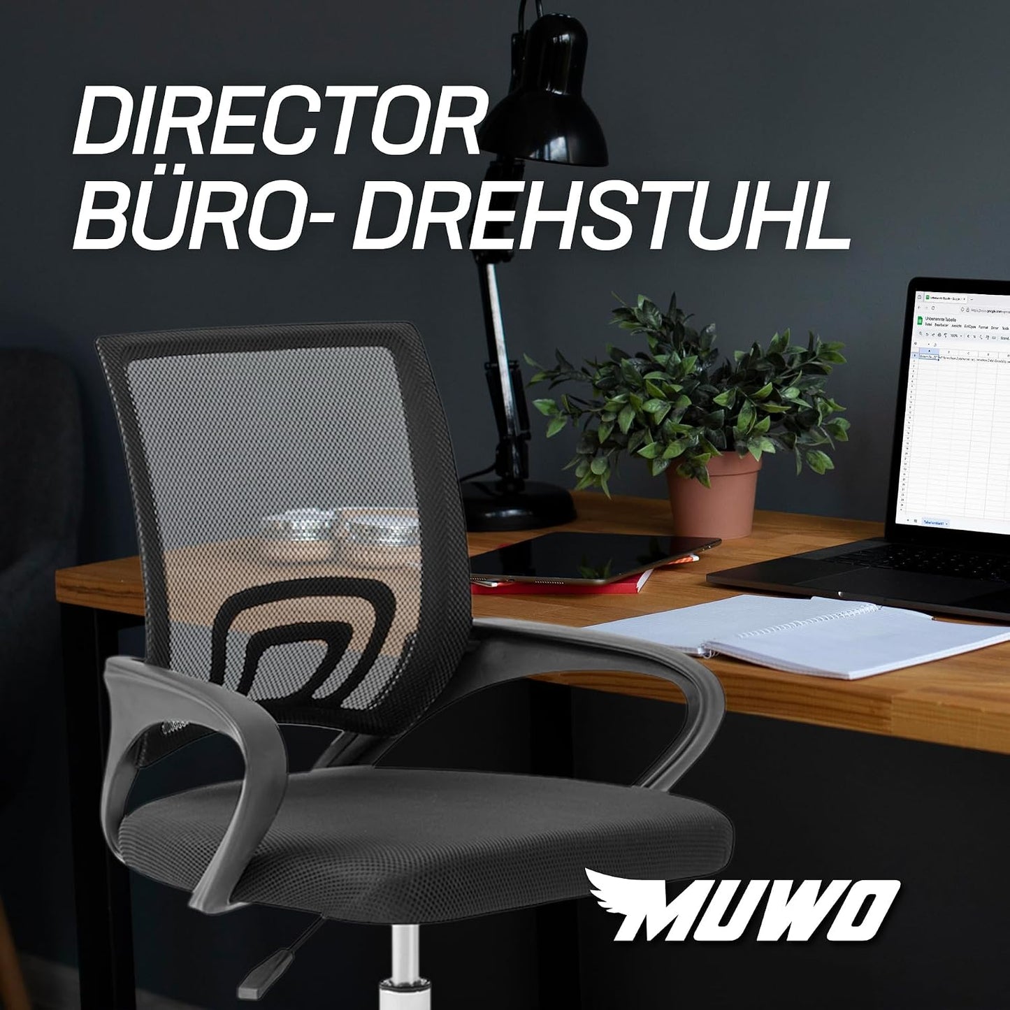 Ergonomischer Bürostuhl, Rot