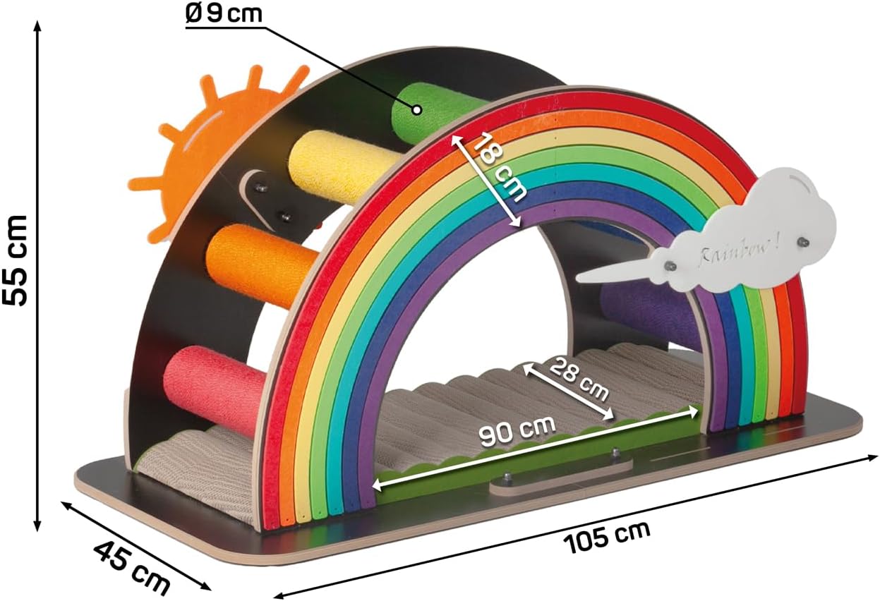 Kratzmöbel Rainbow Kletter-Bogen mit Kratzbrett